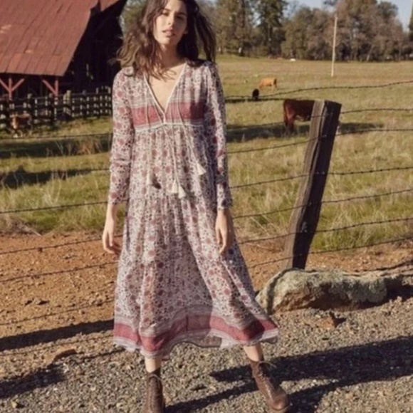 Amazing Christy Dawn Paloma Dress Gooseberry rare m/l!